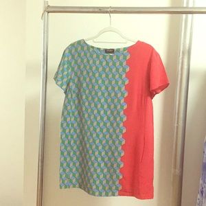 printed ESCADA long silk tee